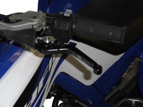Einstellbare Kupplungs / Bremshebel Yamaha Schwarz 700R mit ABE keine Eintragung notwendig Schwarz